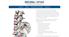 Desktop Screenshot of decimaspine.com